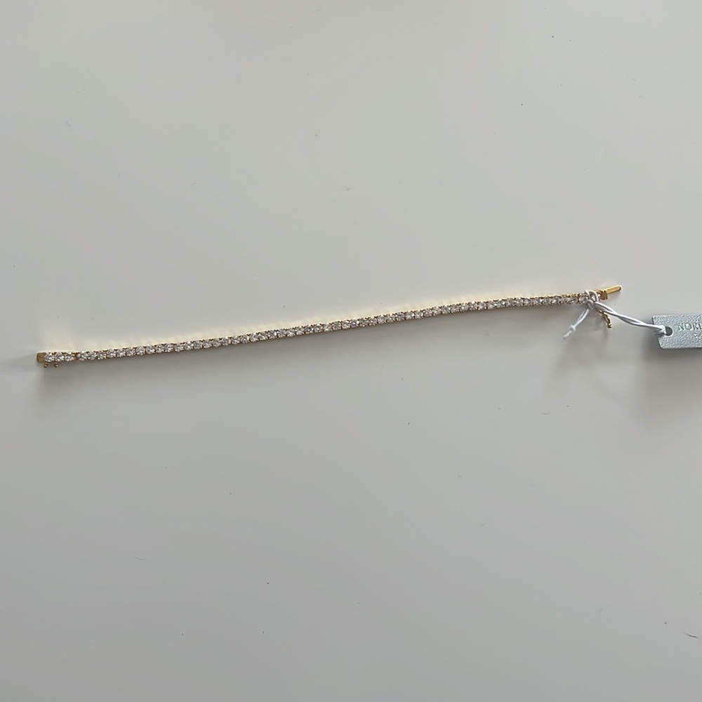 Brand new cubic zirconia gold tennis bracelet